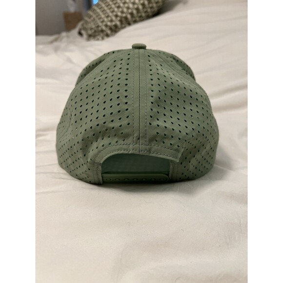 1764 Vented Pink and Green Embroidered Golf Hat Adjustable - Picture 8 of 8